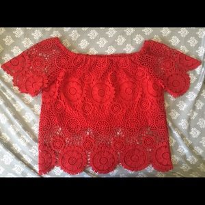 Off the shoulder blouse